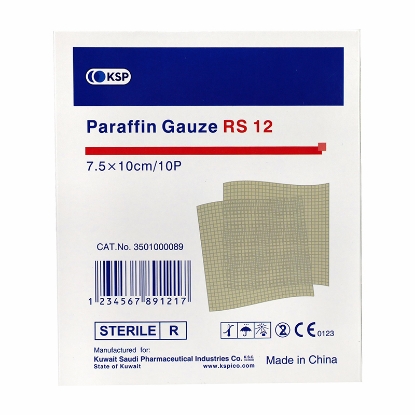 KSP Paraffin Gauze RS12 - 7.5 X 10cm 10 Pcs