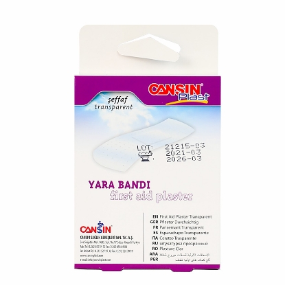 Cansin Plast First Aid Plaster Transparent 20 Pcs