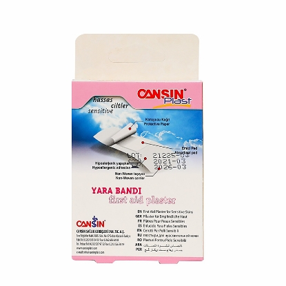 Cansin Plast First Aid Plaster Sensitive 20 Pcs