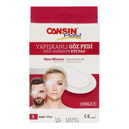 Cansin Plast Eye Pad 6.5 X 9.5 cm 5 Pcs