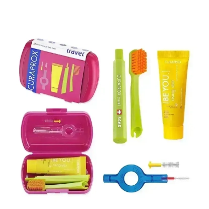Curaprox Travel Set (Toothbrush+ Toothpaste+ Interdental Brush)