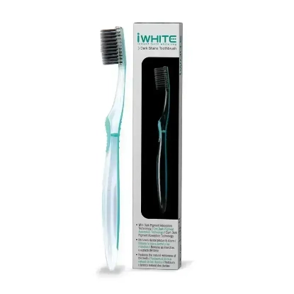 I White Dark Stains Toothbrush With Cover 1 Pc