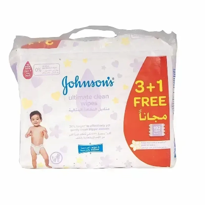 Johnson's Ultimate Clean Wipes 192'S 3+1 Offer
