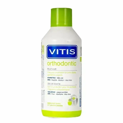 Vitis Orthodontic Mouthwash Apple Mint Flavour 500 ml 301-V01