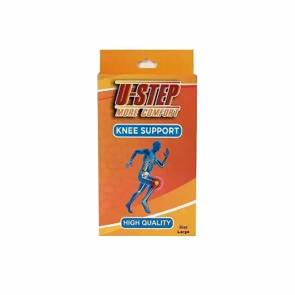 U-STEP Knee Support With Pressure Strap Large