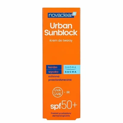 Novaclear Urban Sunblock SPF 50+ Cream For Dry Skin 40 ml