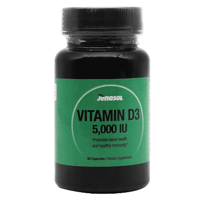 Jenasol Vitamin D3 5000 IU Caps 60'S to increase immunity