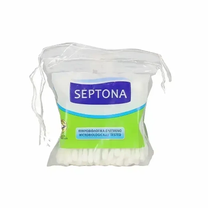 Septona Cotton Buds Plastic Bag With String 100 Pcs