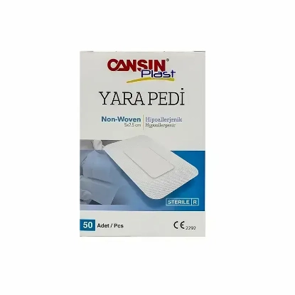 Cansin Plast Non-Woven Surgical Wound Dressing 5x7.5 cm 50 Pcs 500