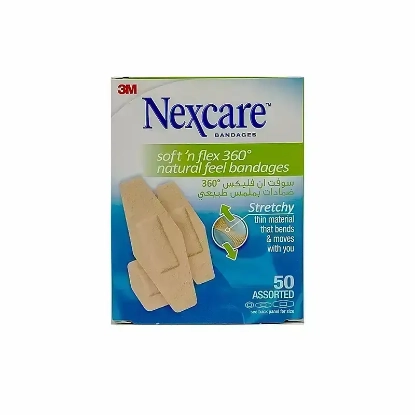 Nexcare Soft N Flex 360 Bandage Assorted 50 Pcs 