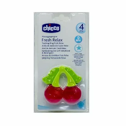 Chicco Fresh Relax Cherry Teething Ring 4+ M