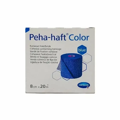 Hartmann Peha-Haft Cohesive Bandage Blue 8cm x 20m 