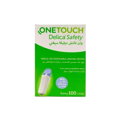 One Touch Delica Safety Single Use Lancing Device 100 Pcs 