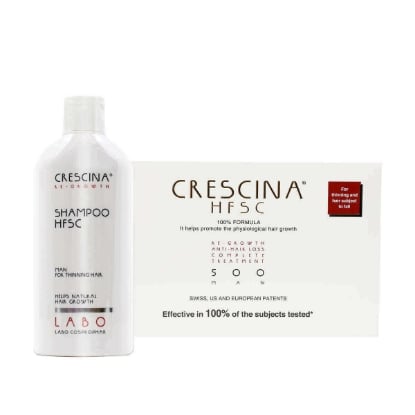 Crescina HFSC 100% 500 Man TC 10+10 + Shampoo