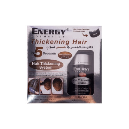 Energy Cosmetics Hair Thickening System Kit - Dark Brown