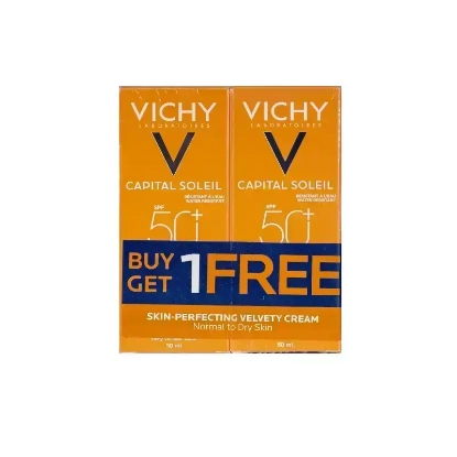 Vichy Capital Soleil SPF +50 Velvety Cream Offer 1+1 