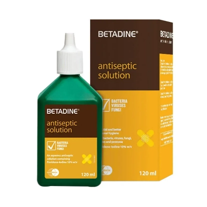 Betadine Antiseptic Solution 120 mL For wounds antiseptic