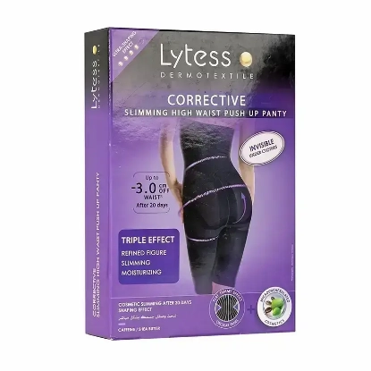 Lytess Corrective Slimming High Waist Push Up Panty Black L/XL 